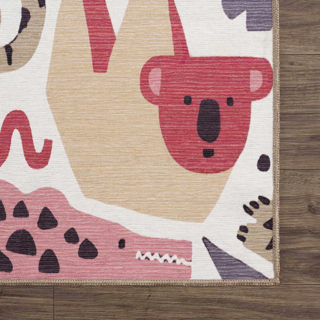 Hauteloom Natal NMQFLA1 Beige Machine Made Chenille-Polyester Rug