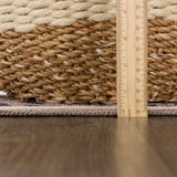 Hauteloom Natal NMQFLA1 Beige Machine Made Chenille-Polyester Rug