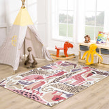Hauteloom Natal NMQFLA1 Beige Machine Made Chenille-Polyester Rug