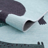Hauteloom Petey PMFHMA1 Aqua Machine Made Chenille-Polyester Rug
