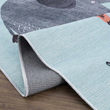 Hauteloom Petey PMFHMA1 Aqua Machine Made Chenille-Polyester Rug