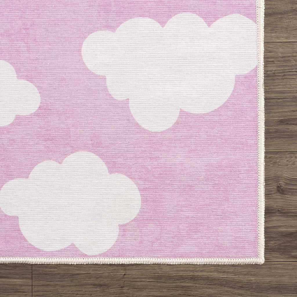 Hauteloom Nizar NJCNLA1 Pink Machine Made Chenille-Polyester Rug