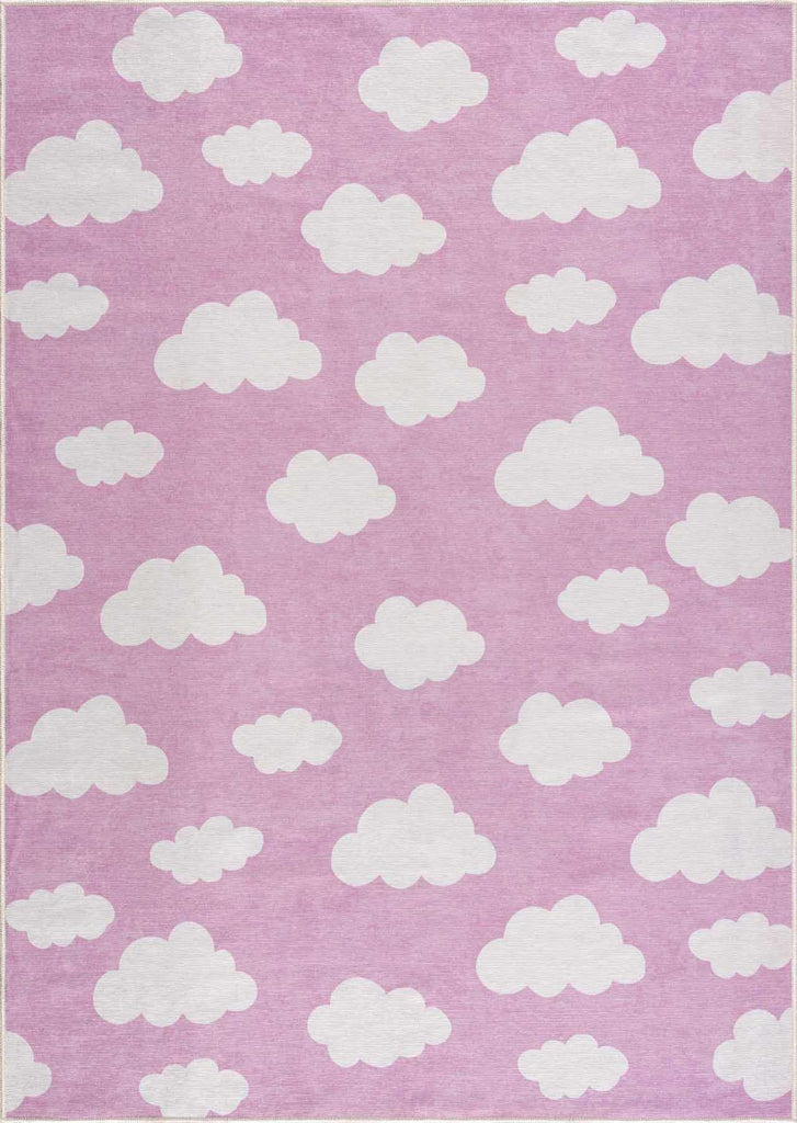 Hauteloom Nizar NJCNLA1 Pink Machine Made Chenille-Polyester Rug