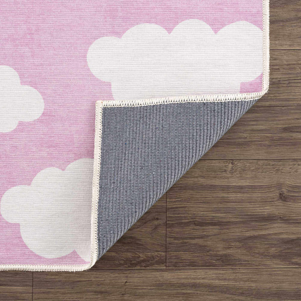 Hauteloom Nizar NJCNLA1 Pink Machine Made Chenille-Polyester Rug