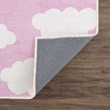 Hauteloom Nizar NJCNLA1 Pink Machine Made Chenille-Polyester Rug