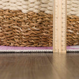 Hauteloom Nizar NJCNLA1 Pink Machine Made Chenille-Polyester Rug