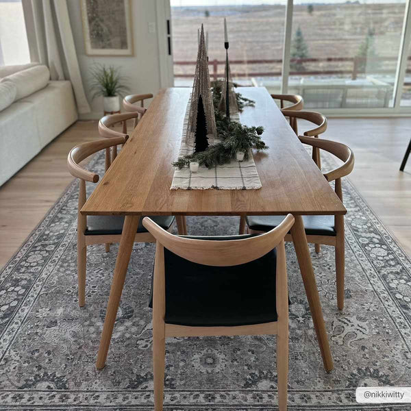 Hauteloom Ganyangan GANY Black Machine Made Chenille-Polyester Rug