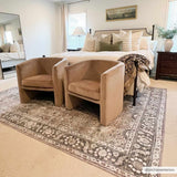 Hauteloom Ganyangan GANY Black Machine Made Chenille-Polyester Rug