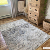 Hauteloom Sunnyside SNN Charcoal Machine Made Polypropylene Rug