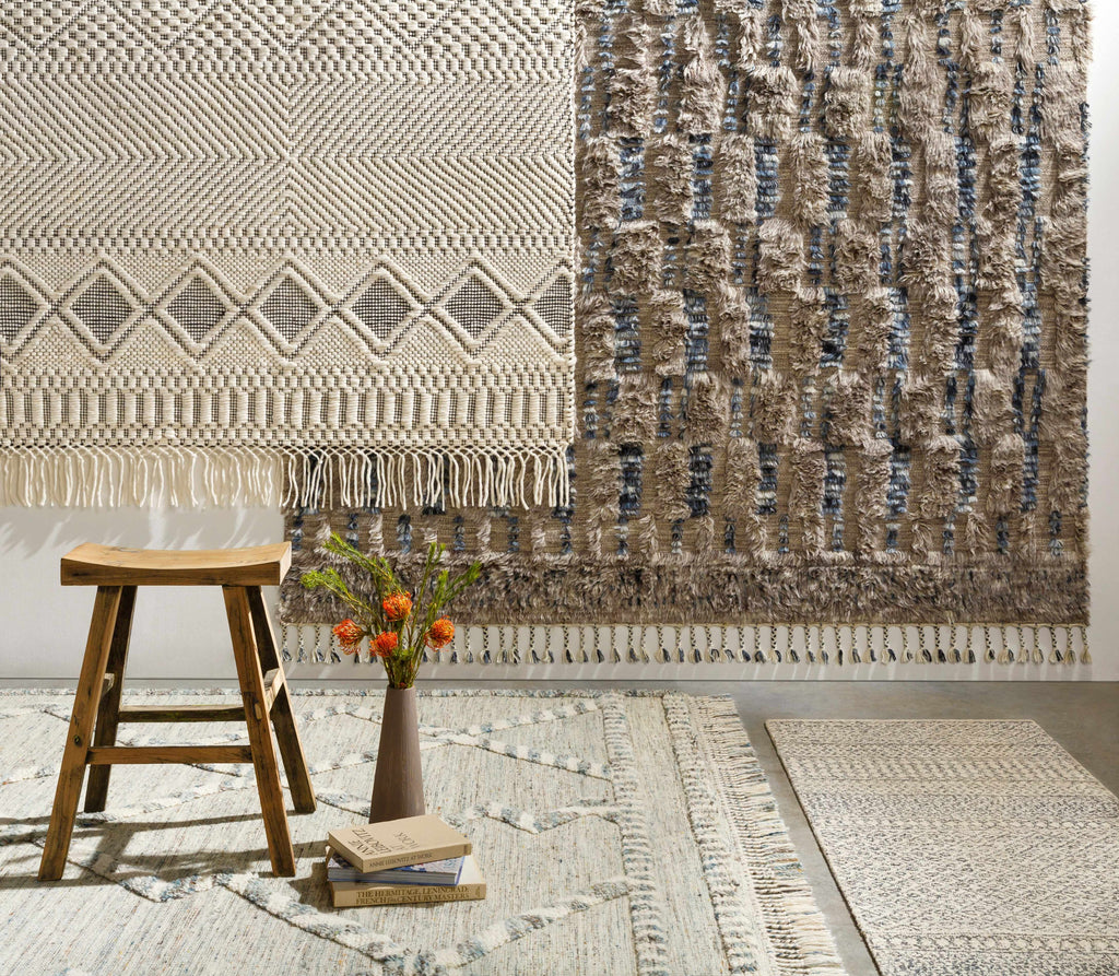 Hauteloom Blakeview BLKV Black Woven/Flatwoven NZ Wool Rug