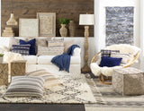Hauteloom Mineola MINEO Charcoal Woven/Flatwoven Wool Rug