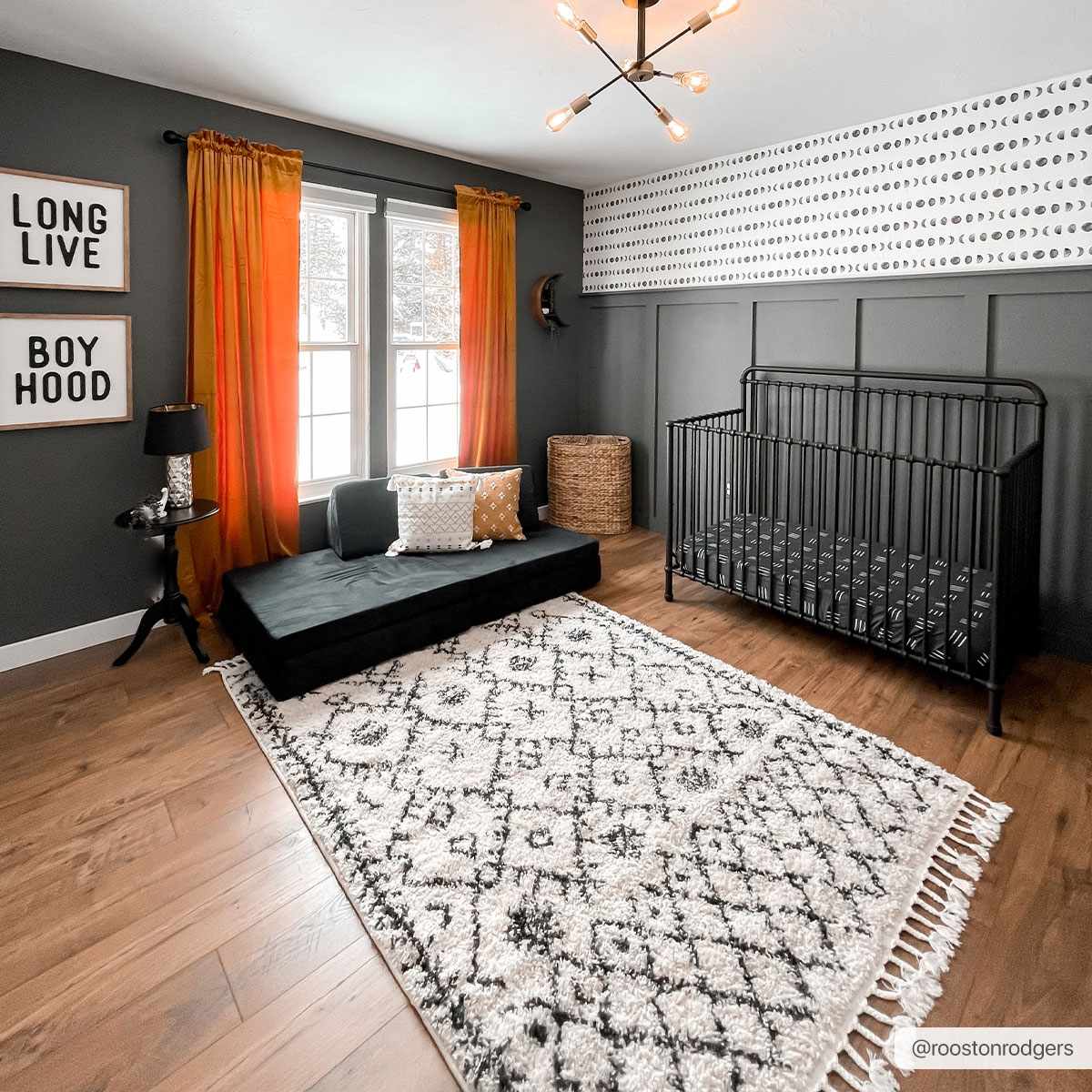 Hauteloom Godalming GOD Charcoal Machine Made Polypropylene Rug