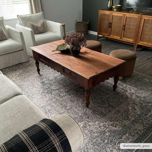 Hauteloom Greenpoint GRNPN Beige Machine Made Chenille-Polyester Rug