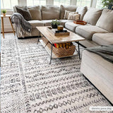 Hauteloom Greig GREI Black Machine Made Polypropylene Rug