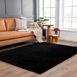 Hauteloom Faina HHAJFAINAA2 Black Machine Made Polyester Rug