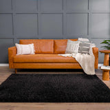 Hauteloom Faina HHAJFAINAA2 Black Machine Made Polyester Rug