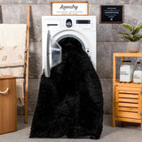 Hauteloom Faina HHAJFAINAA2 Black Machine Made Polyester Rug