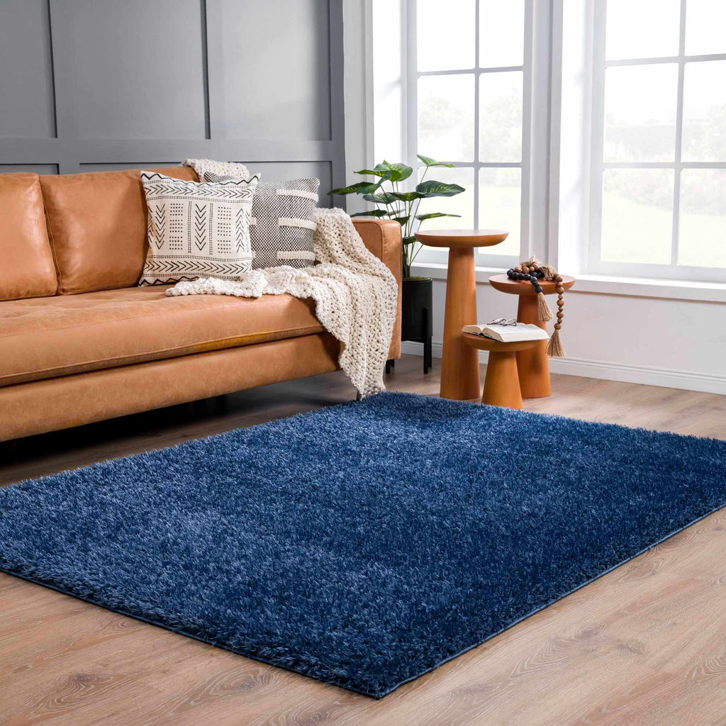 Hauteloom Faina HHAJFAINAA4 Navy Machine Made Polyester Rug