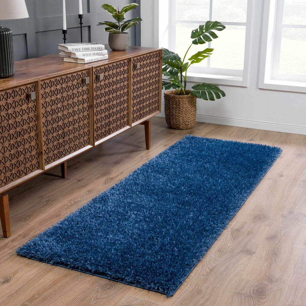 Hauteloom Faina HHAJFAINAA4 Navy Machine Made Polyester Rug