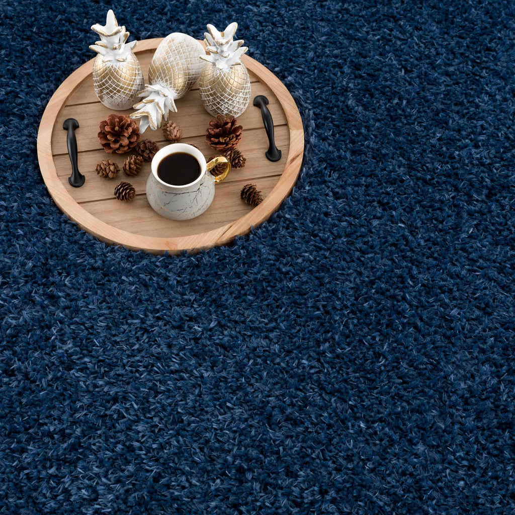 Hauteloom Faina HHAJFAINAA4 Navy Machine Made Polyester Rug
