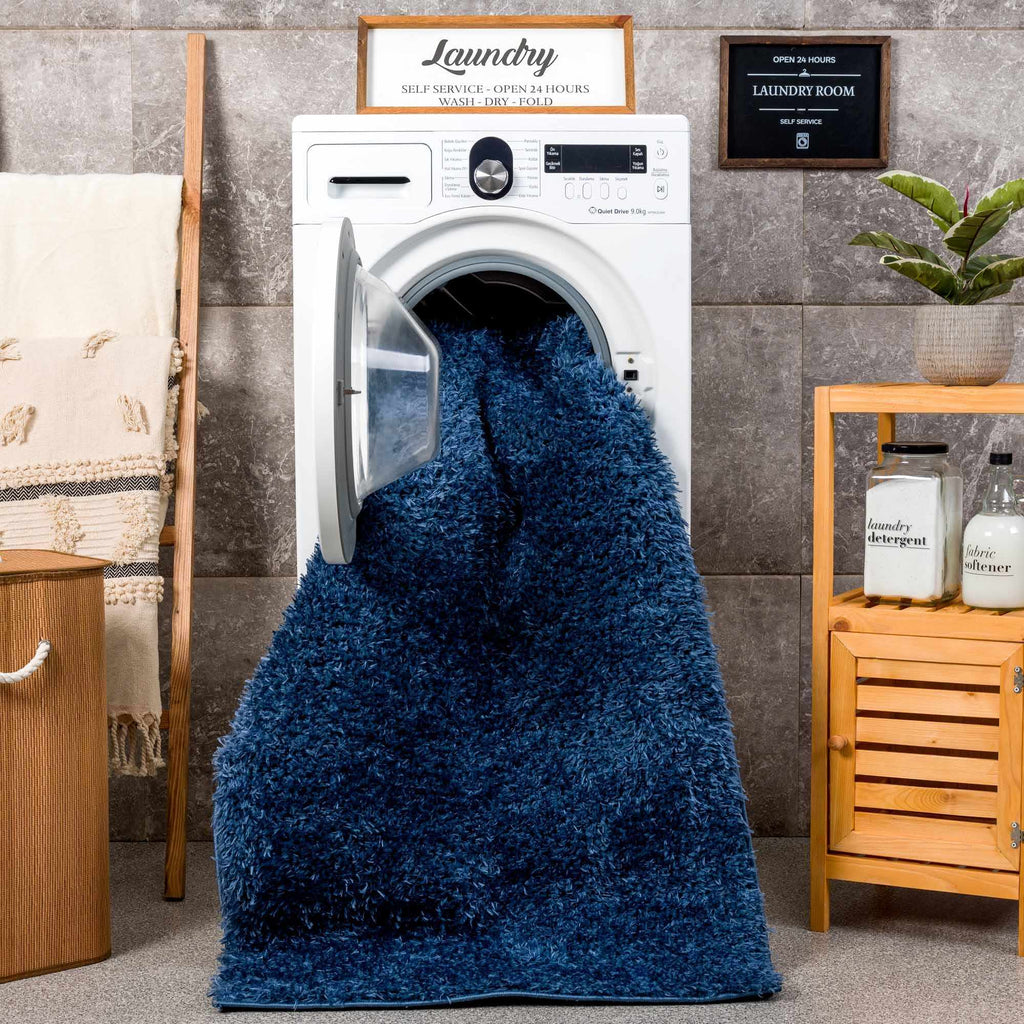 Hauteloom Faina HHAJFAINAA4 Navy Machine Made Polyester Rug