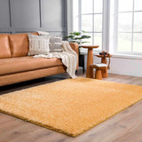 Hauteloom Faina HHAJFAINAA6 Gold Machine Made Polyester Rug