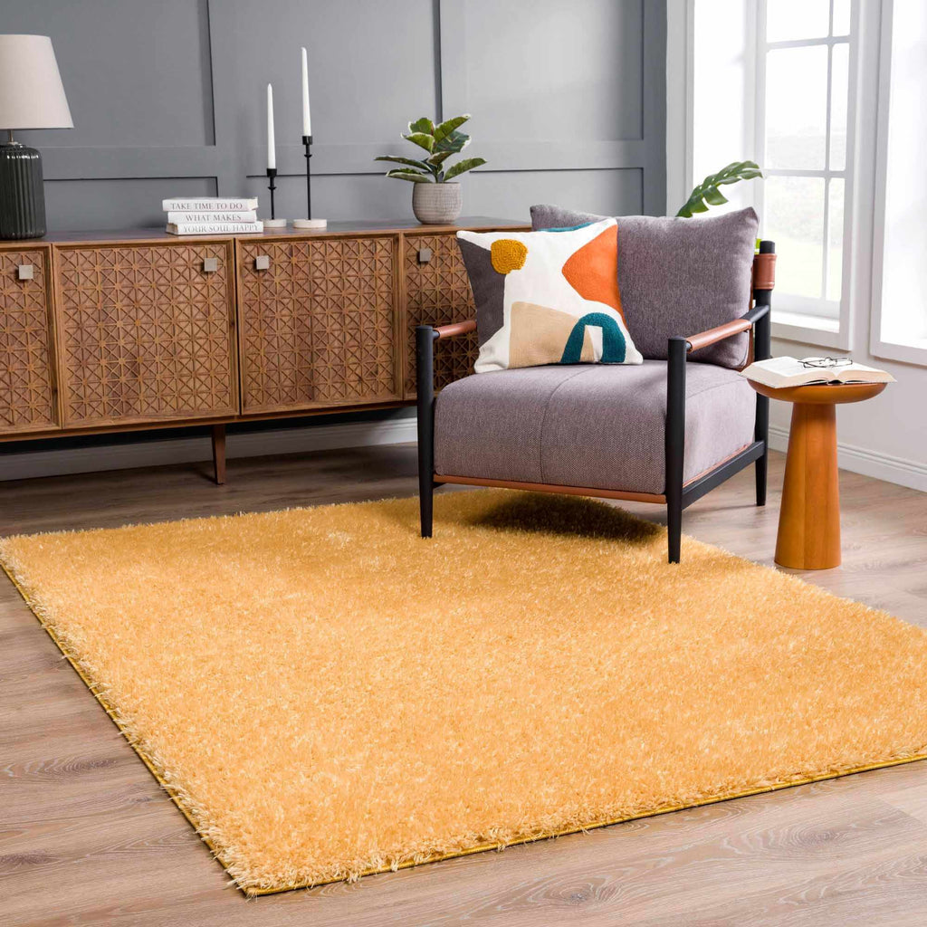 Hauteloom Faina HHAJFAINAA6 Gold Machine Made Polyester Rug