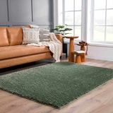 Hauteloom Faina HHAJFAINAA7 Green Machine Made Polyester Rug