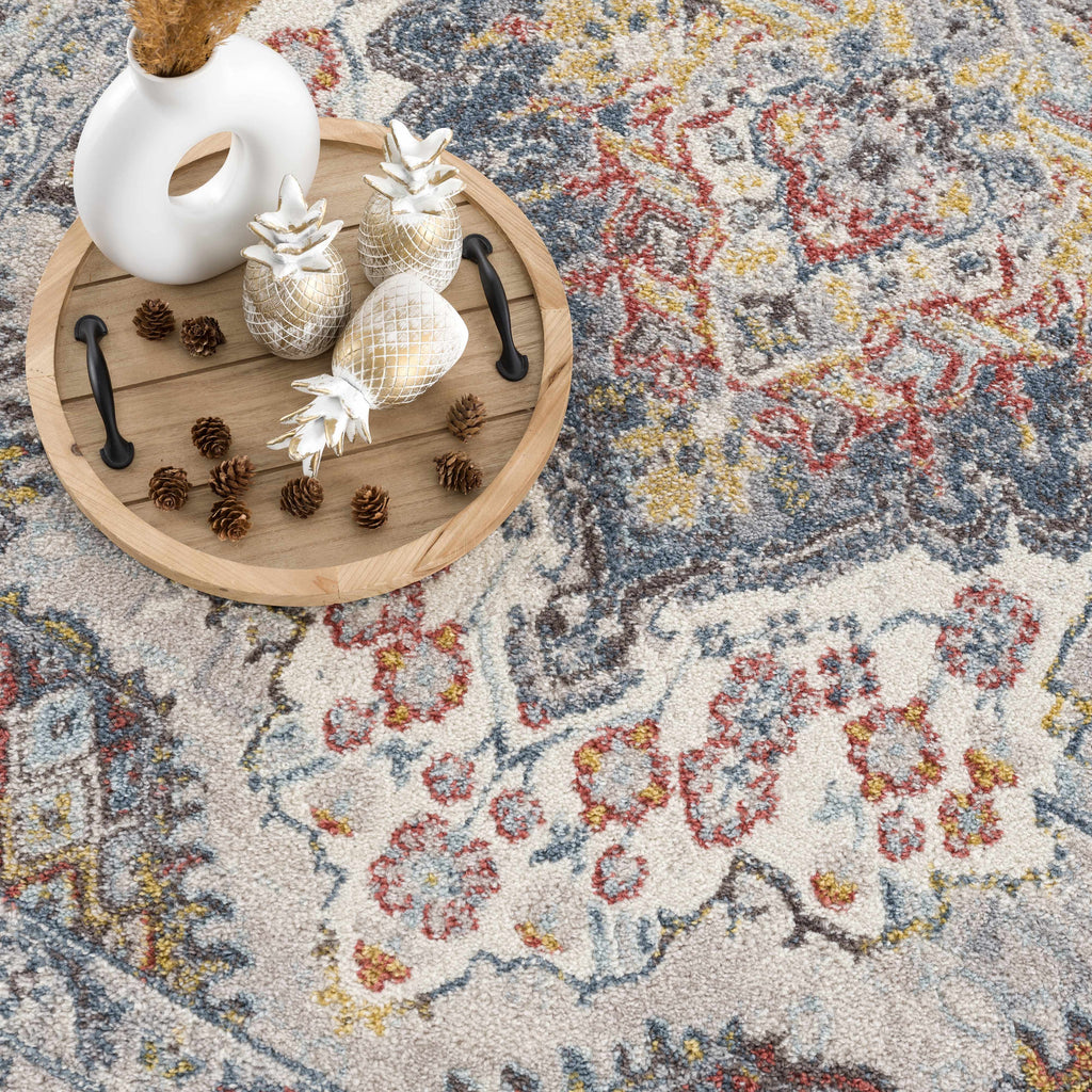 Hauteloom Haymond HAYMO Taupe Machine Made Polypropylene Rug