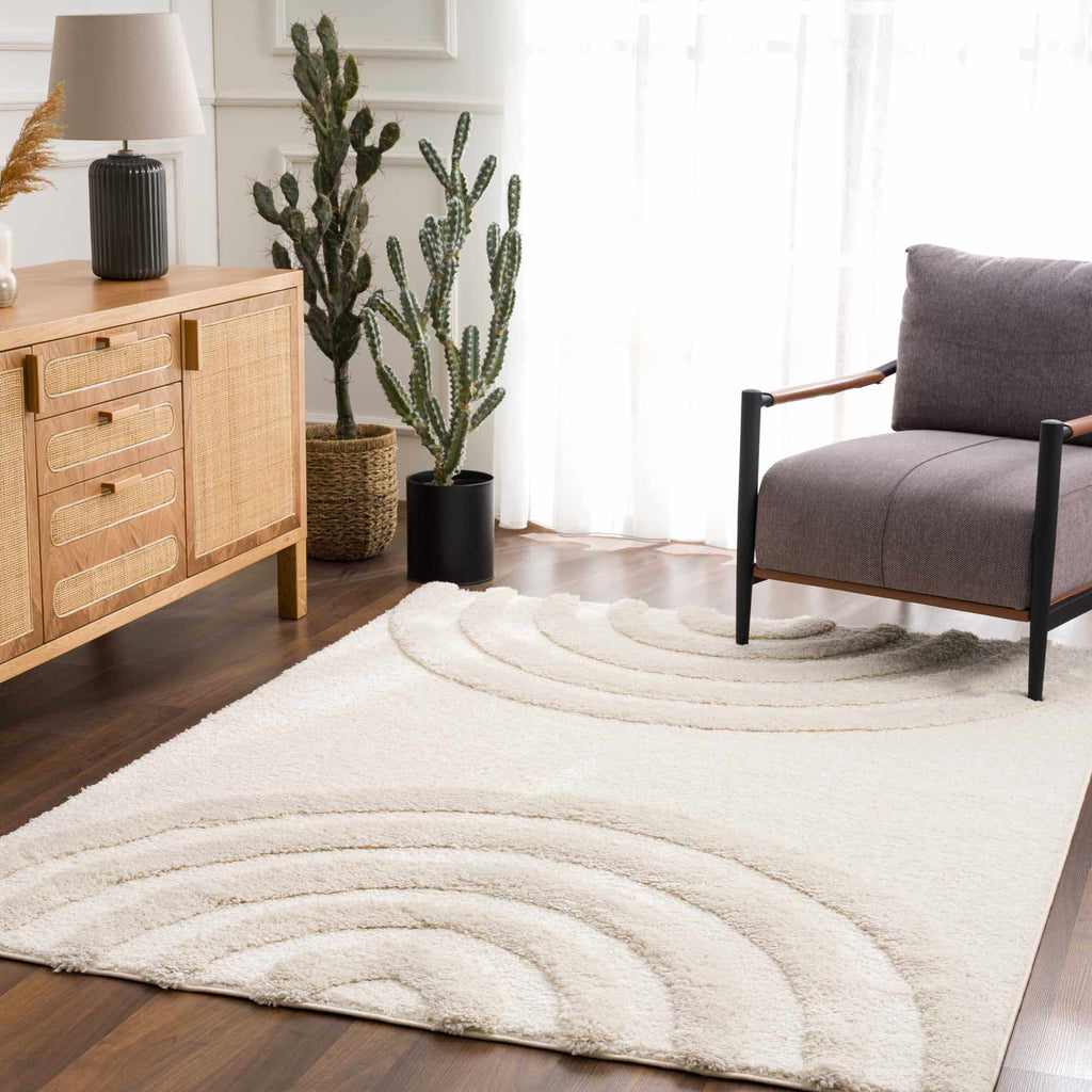Hauteloom Limited Edition CNNRT Gray Machine Made Polyester Rug