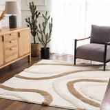 Hauteloom Espiye ESPIY Light Peach Machine Made Polyester Rug