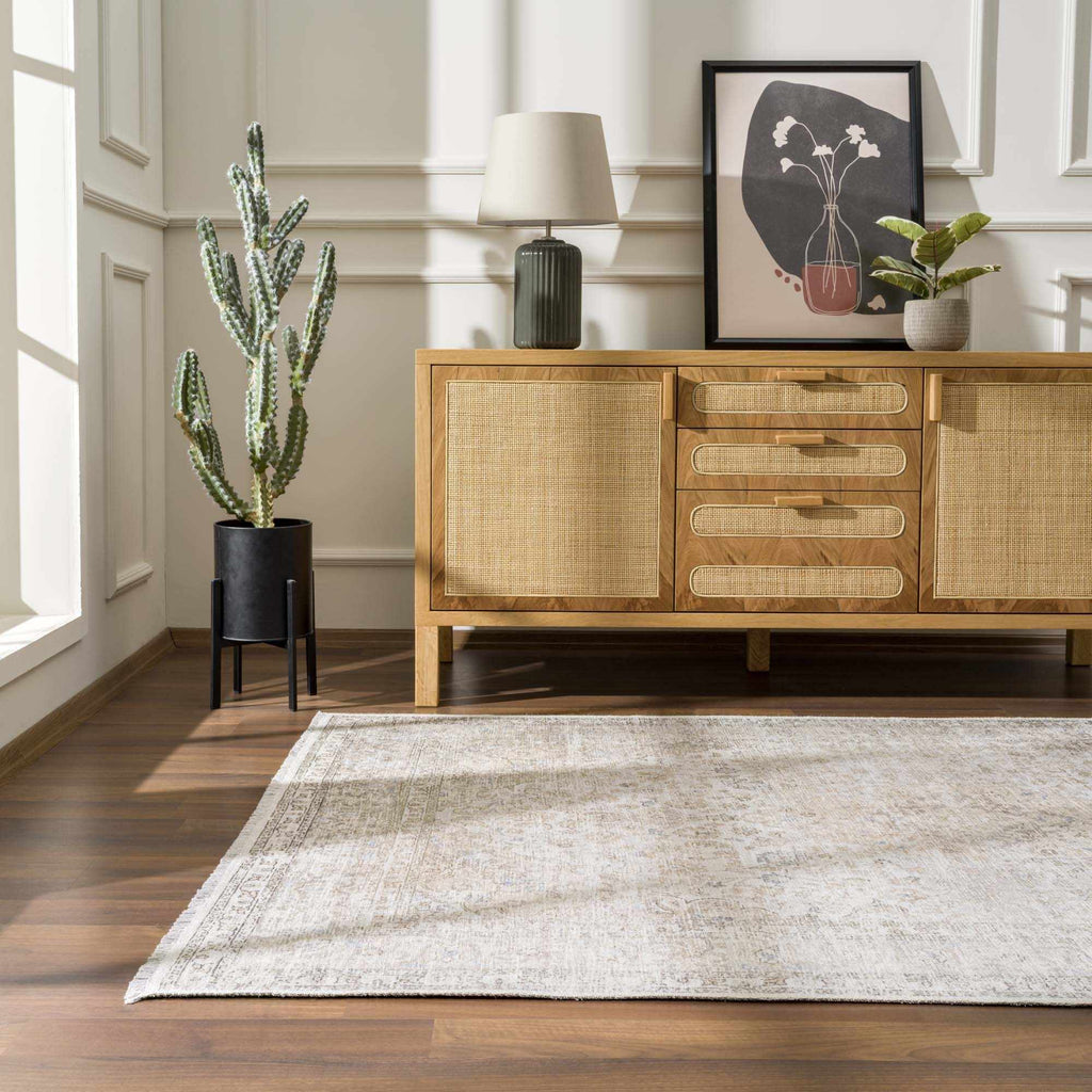 Hauteloom HOLI HOL2301 Beige Machine Made Polyester Rug
