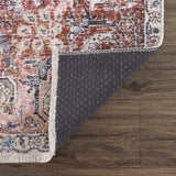 Hauteloom HOLI HOL2303 Burgundy Machine Made Polyester Rug