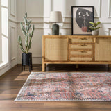 Hauteloom HOLI HOL2303 Burgundy Machine Made Polyester Rug
