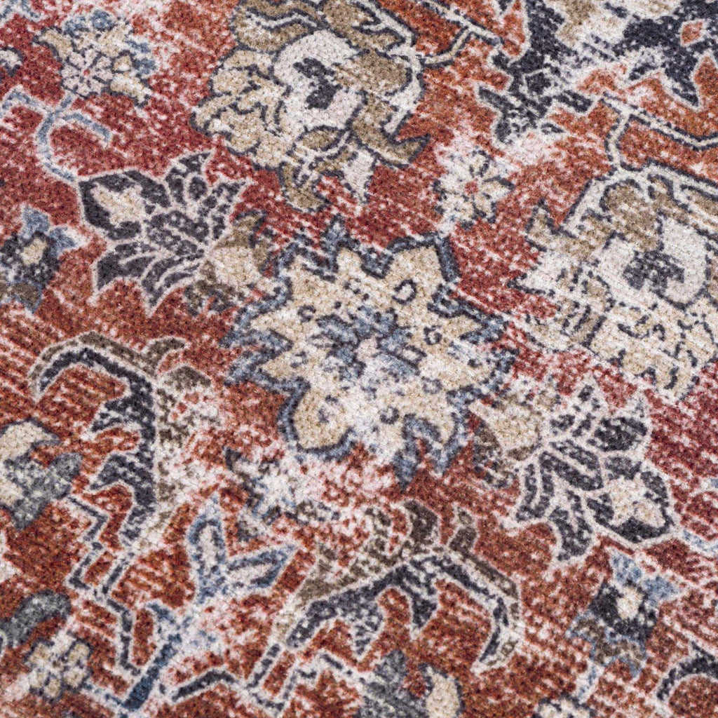 Hauteloom HOLI HOL2303 Burgundy Machine Made Polyester Rug