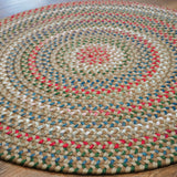 Colonial Mills Heartsfield Braid HR54 Round-Toasted-Beige Rug