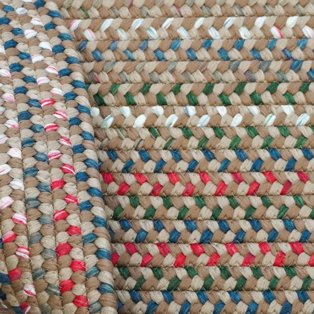 Colonial Mills Heartsfield Braid HR54 Round-Toasted-Beige Rug