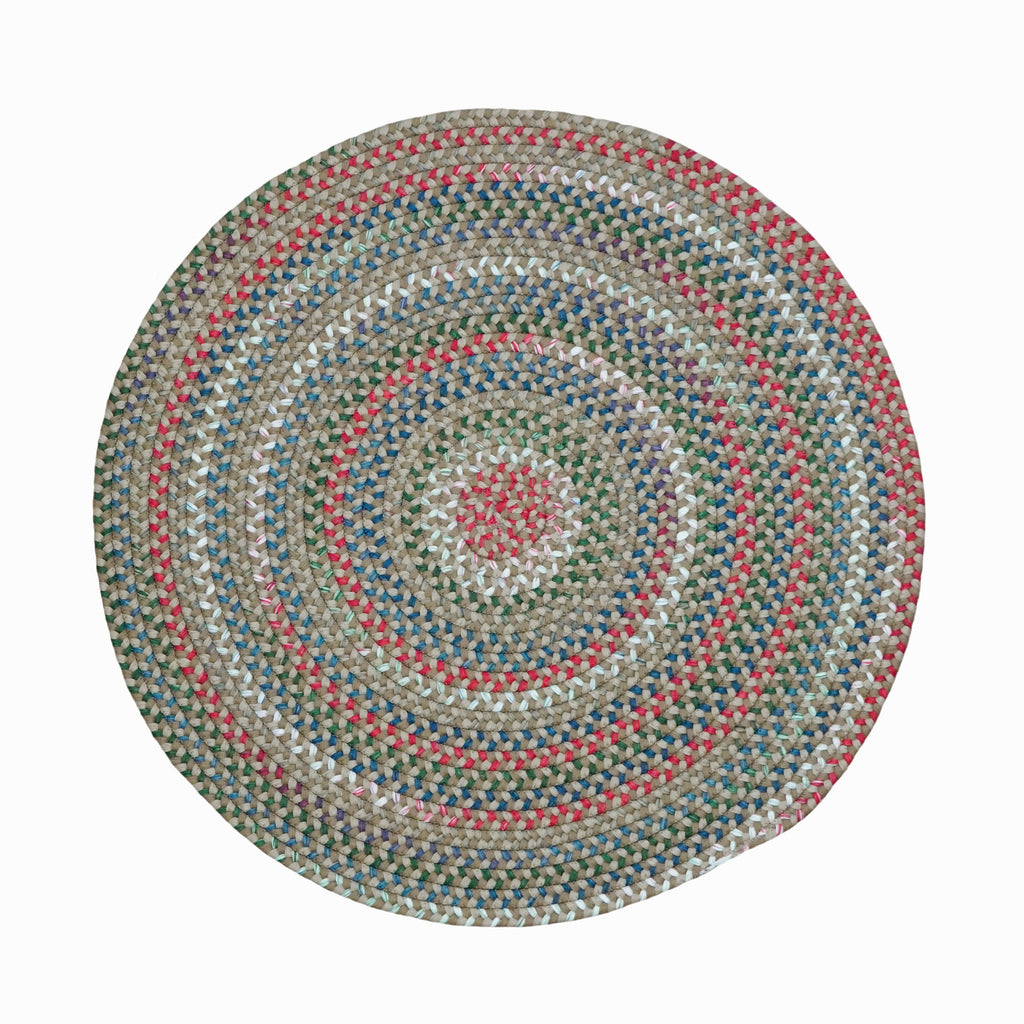 Colonial Mills Heartsfield Braid HR54 Round-Toasted-Beige Rug