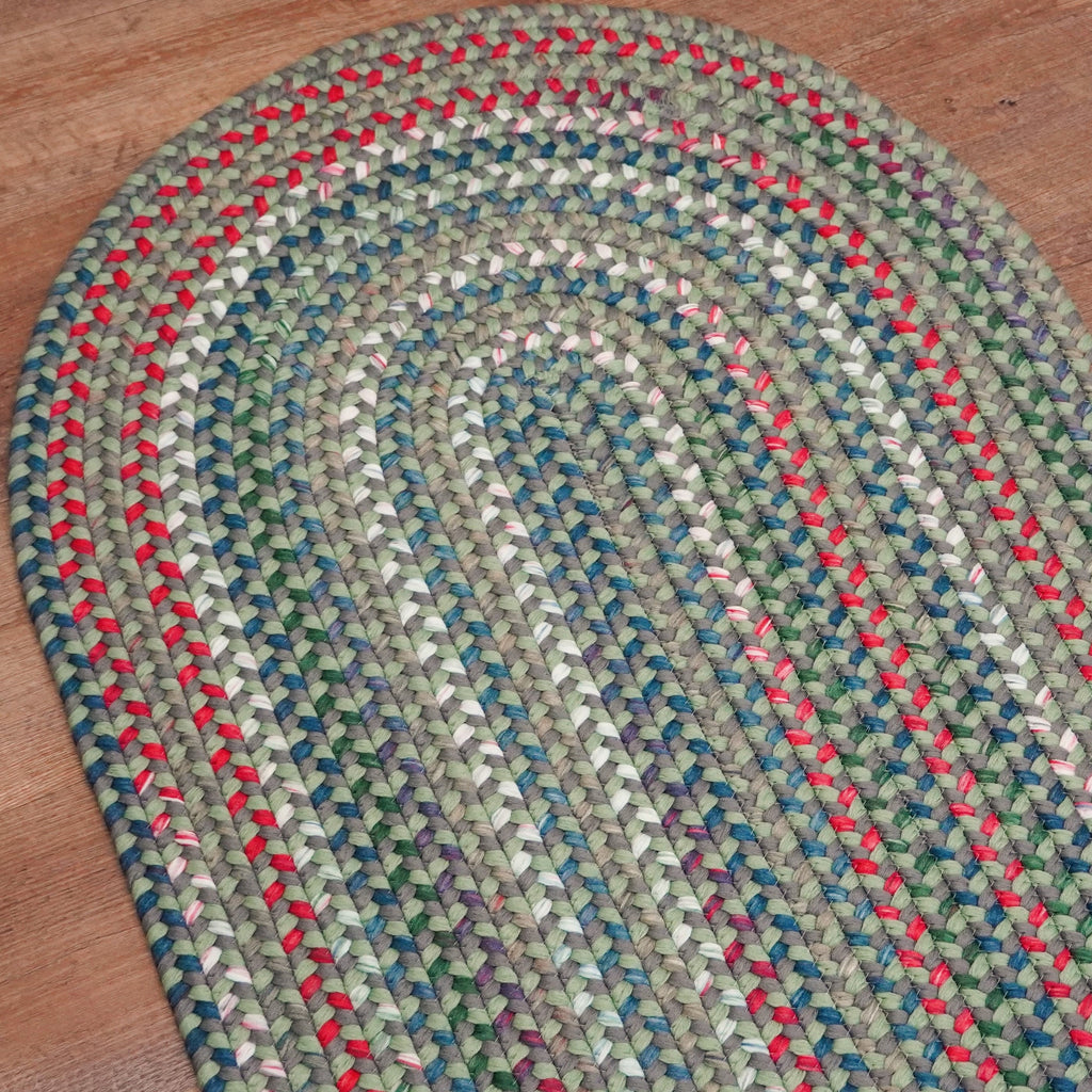 Colonial Mills Heartsfield Braid HR58 Round-Ash-Moss Rug
