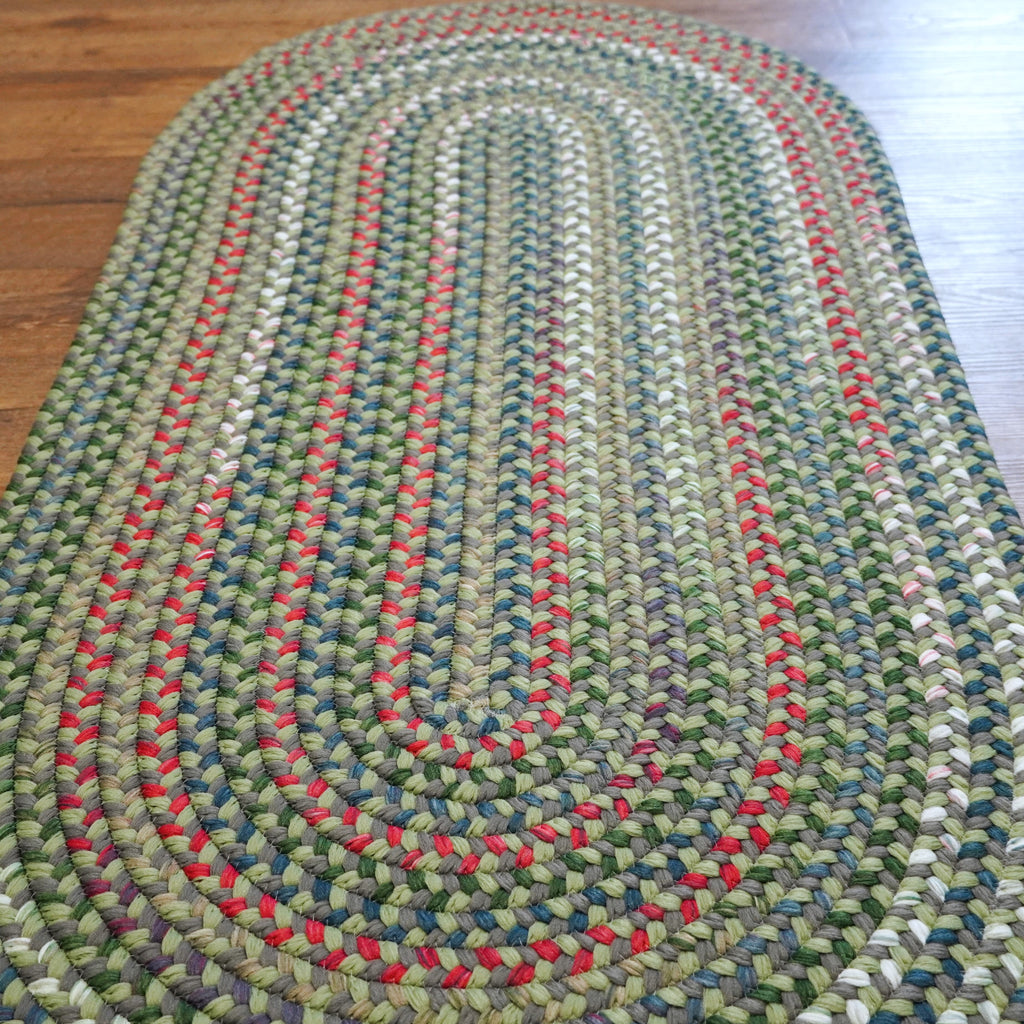 Colonial Mills Heartsfield Braid HR58 Round-Ash-Moss Rug