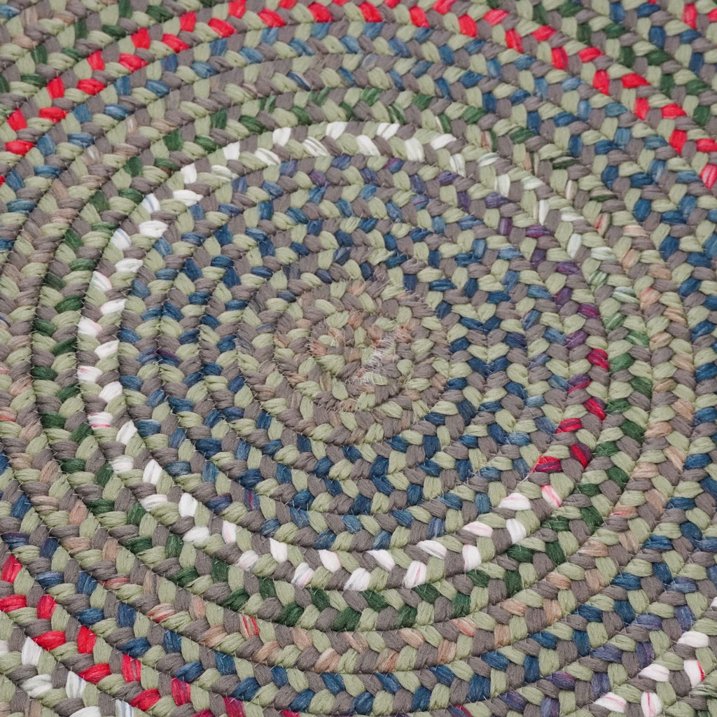 Colonial Mills Heartsfield Braid HR58 Round-Ash-Moss Rug