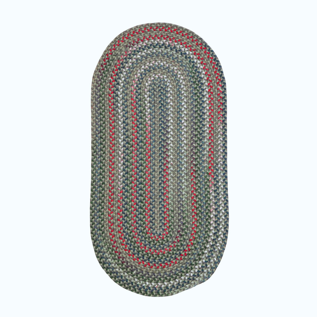 Colonial Mills Heartsfield Braid HR58 Round-Ash-Moss Rug