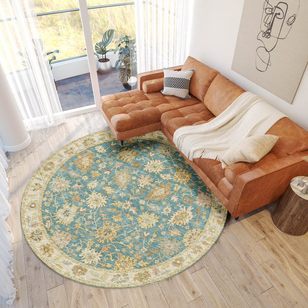 dalyn hatay hy2 teal rug