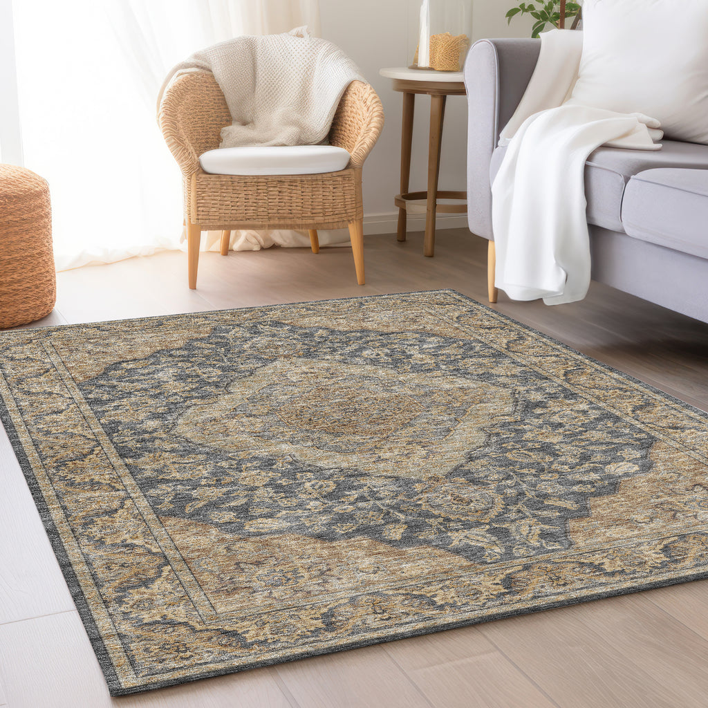 dalyn hatay hy3 charcoal rug