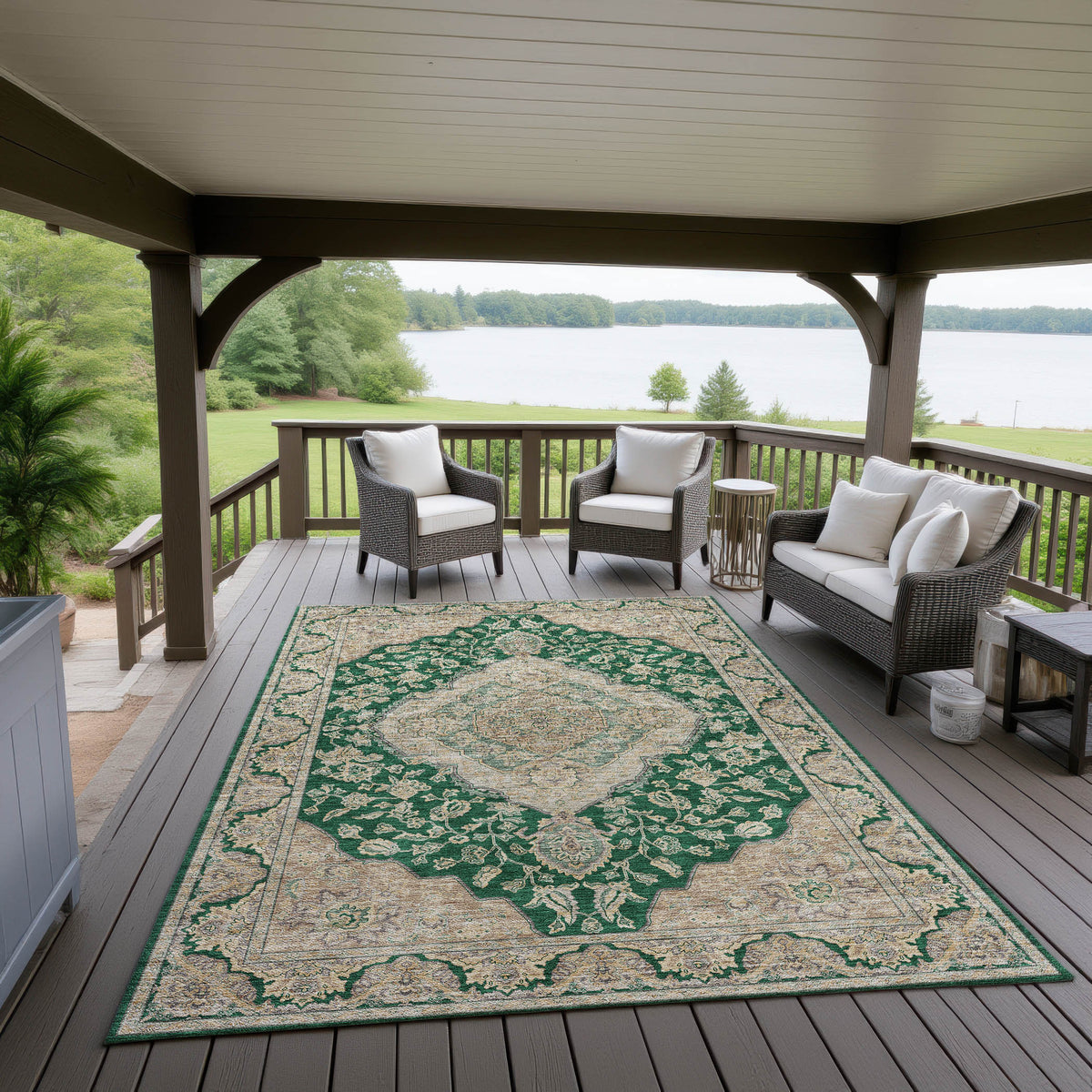 dalyn hatay hy3 emerald rug