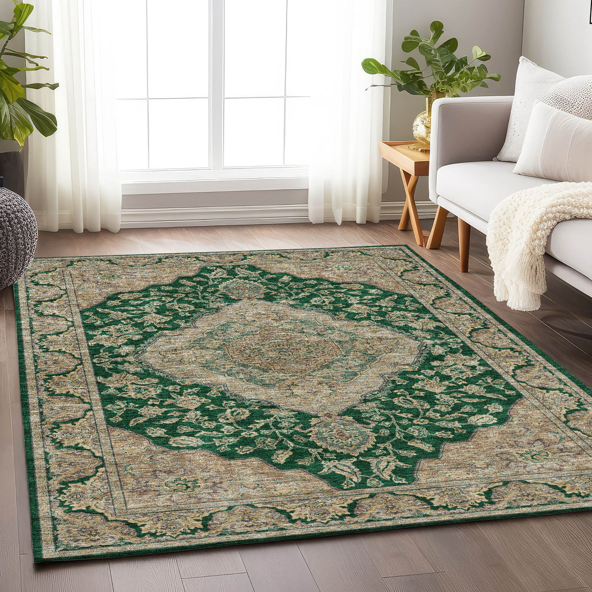 dalyn hatay hy3 emerald rug