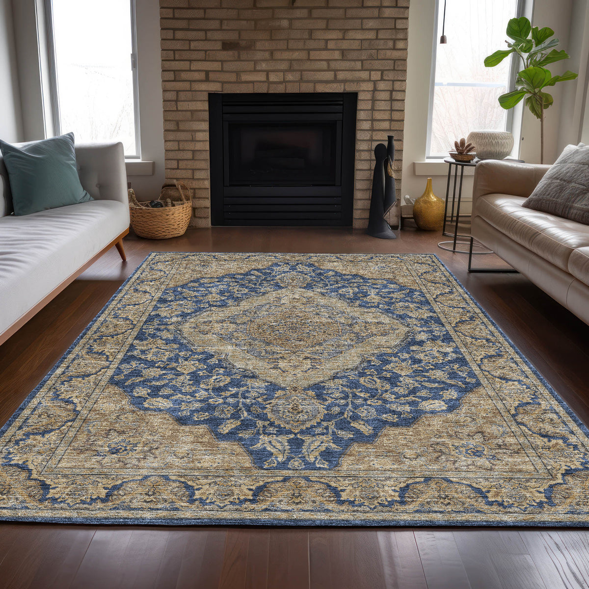 dalyn hatay hy3 navy rug