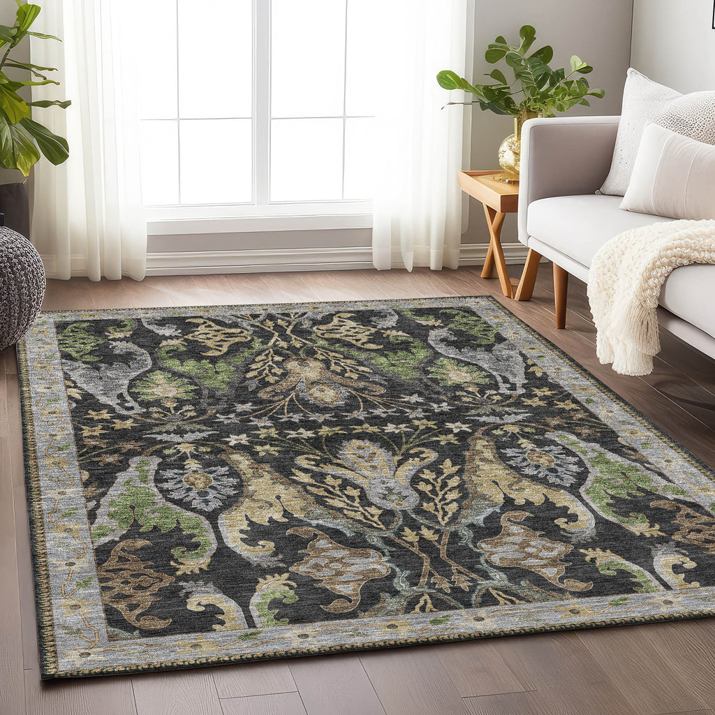 dalyn hatay hy6 black rug