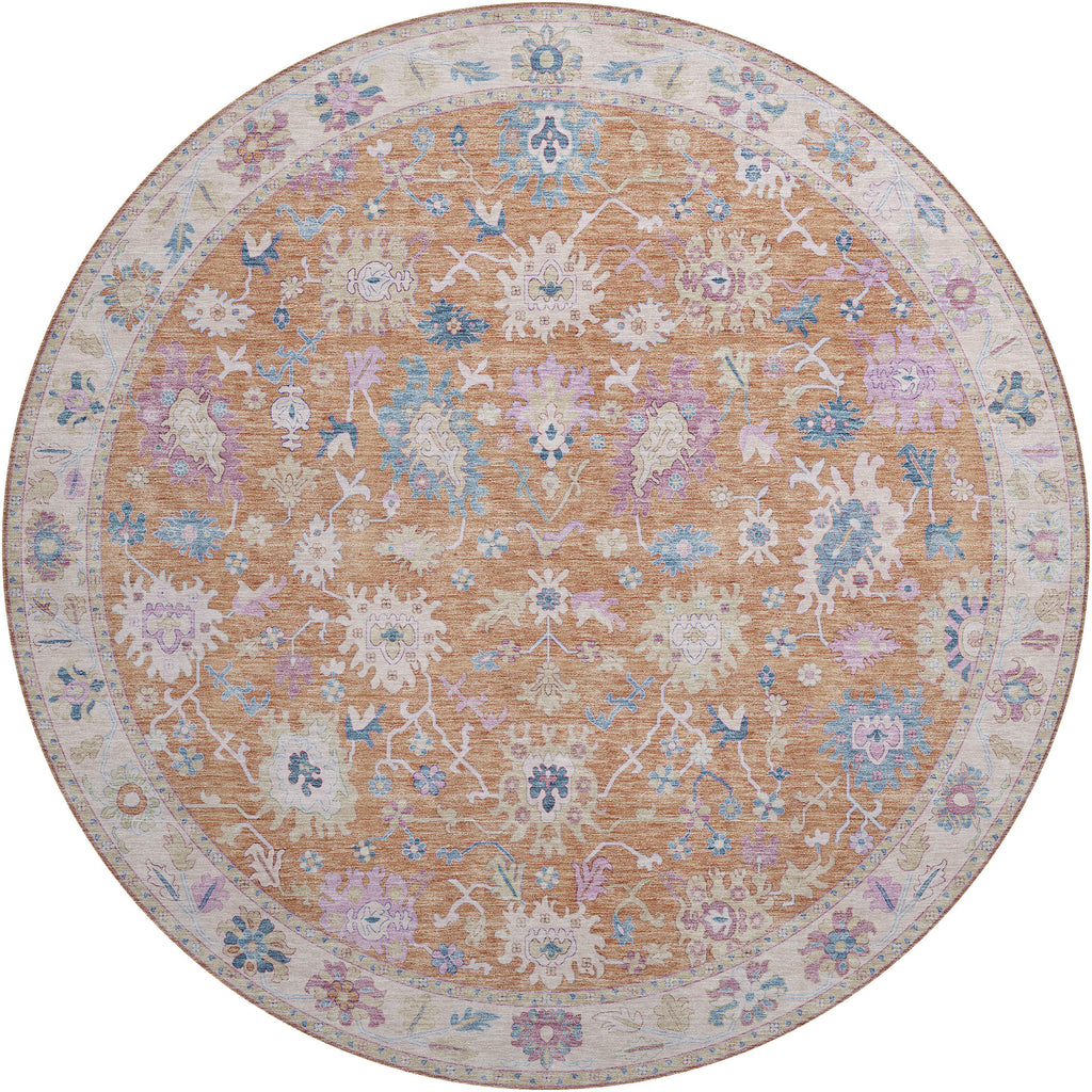 dalyn hatay hy7 orange rug