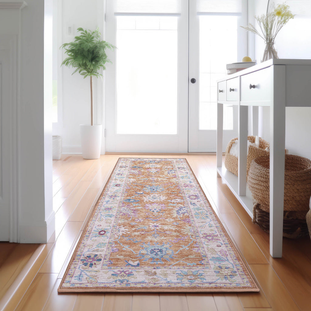 dalyn hatay hy7 orange rug